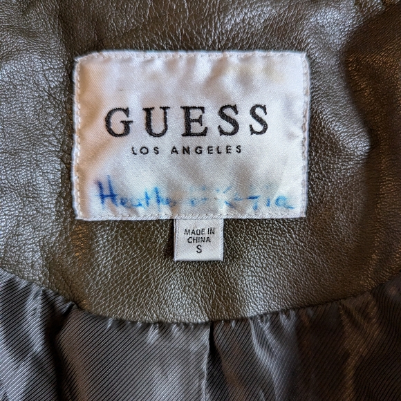 Guess, women's small, bomber jacket, faux leather - Picture 5 of 7